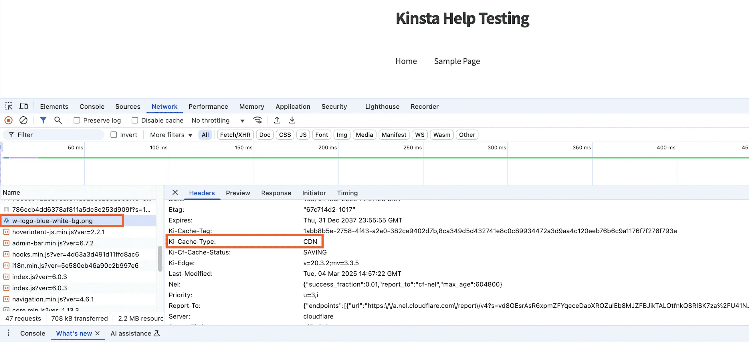 Chromeデベロッパーツール「ネットワーク」タブのHTTPヘッダー