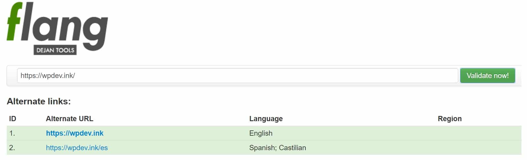 flang hreflang test tool flang Hreflang Test Tool