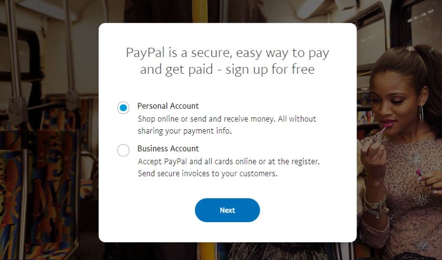 Choose PayPal account Wähle ein PayPal-Konto