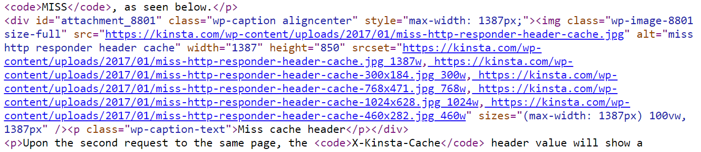 srcset responsive images example in code Beispiel eines srcset reaktionsschnellen Bildes im Code