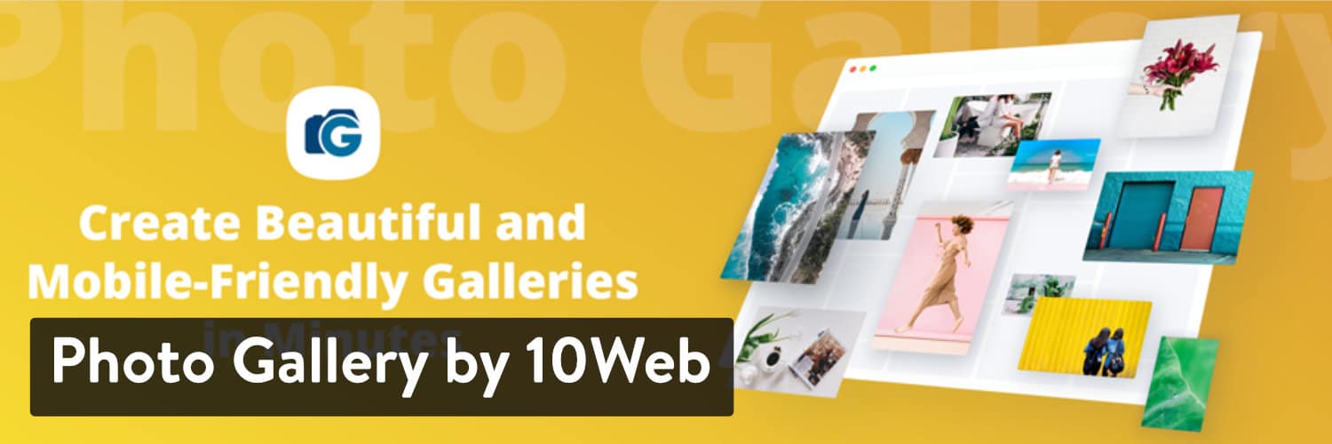Fotogalerie von 10Web WordPress-Plugin