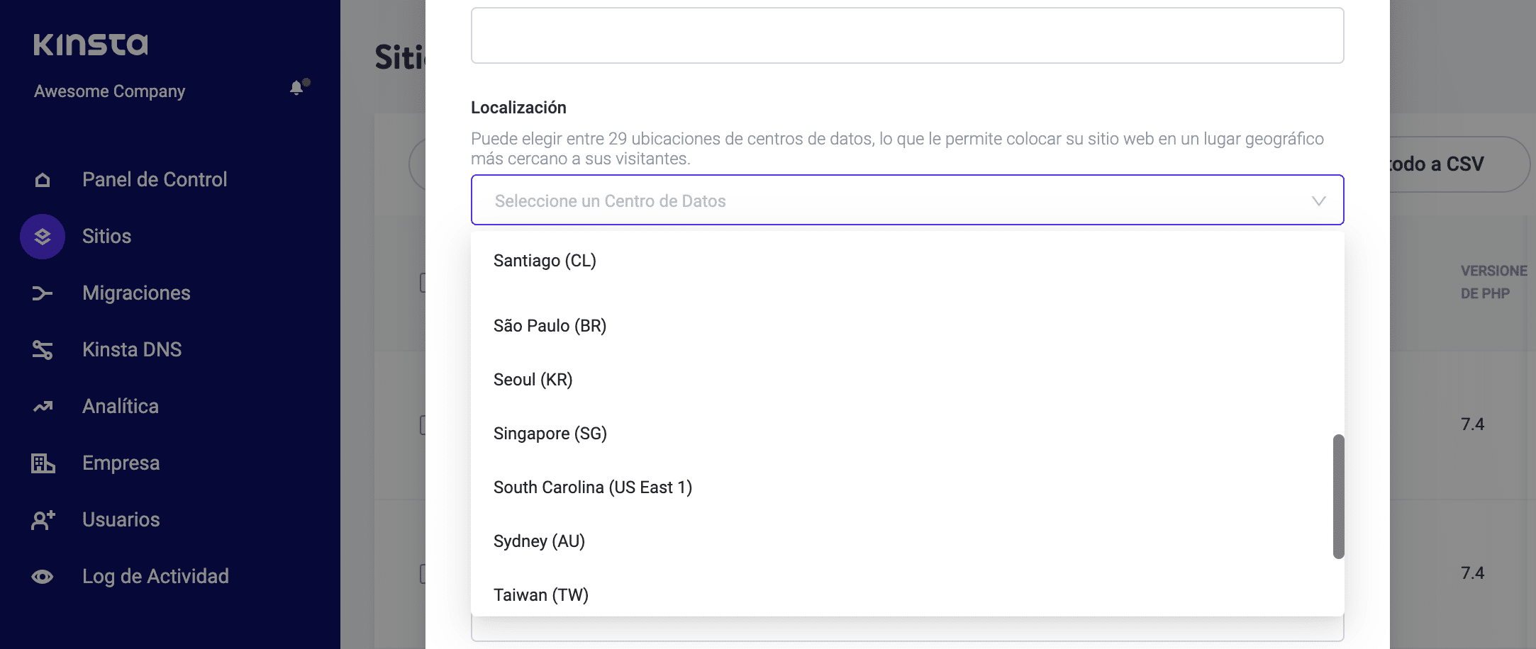 Ubicaciones de servidores de Google Cloud Platform