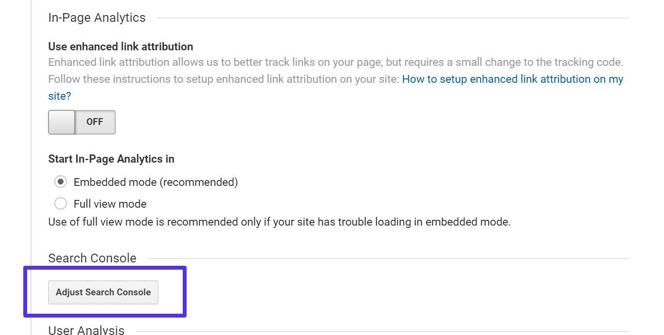 Volver a Conectar Google Search Console
