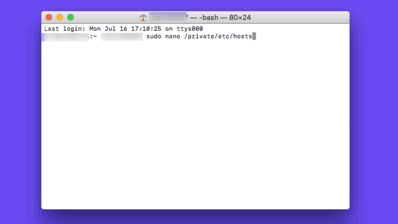 Archivo hosts Mac