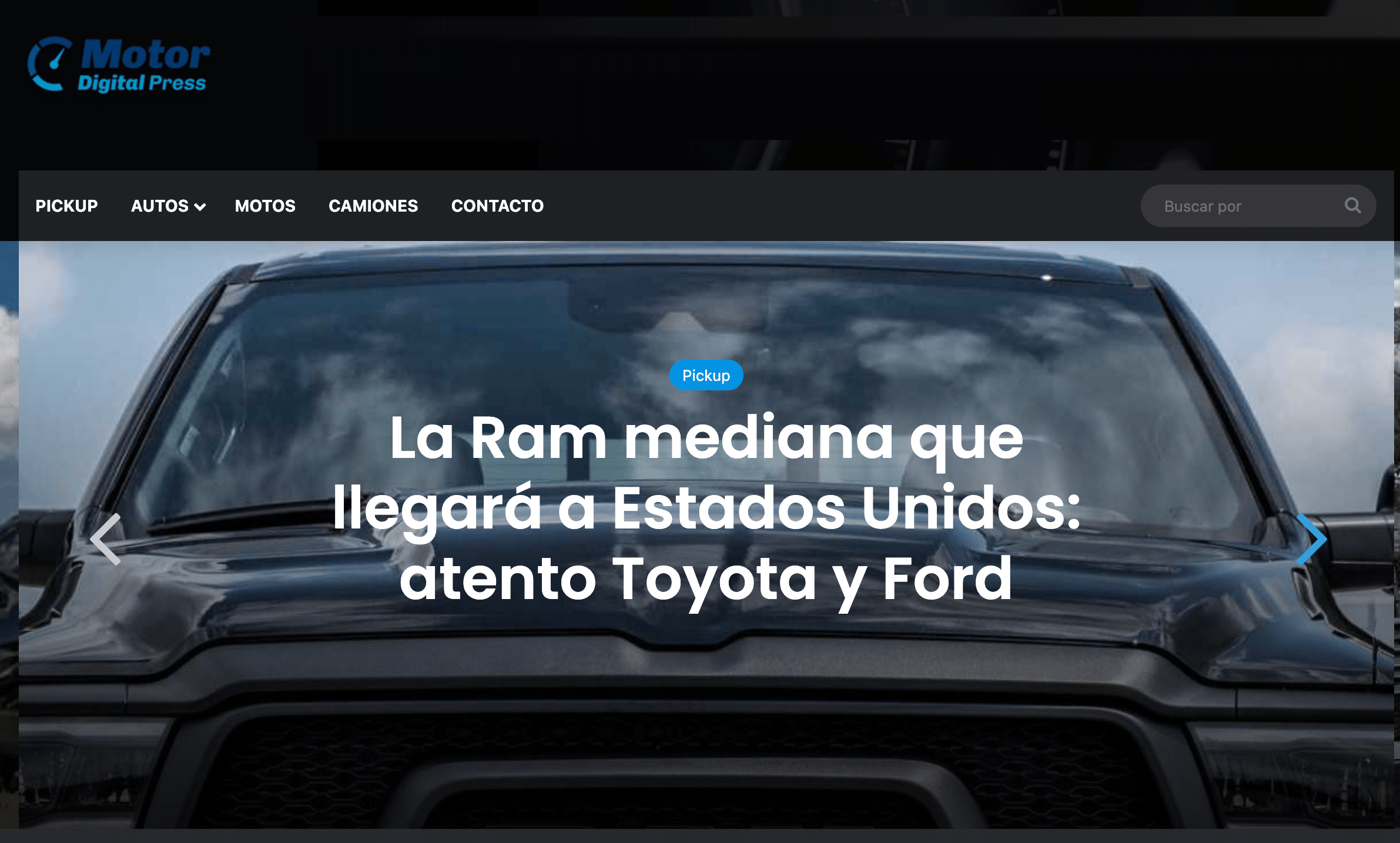 Sitio web de Motorpress Argentina