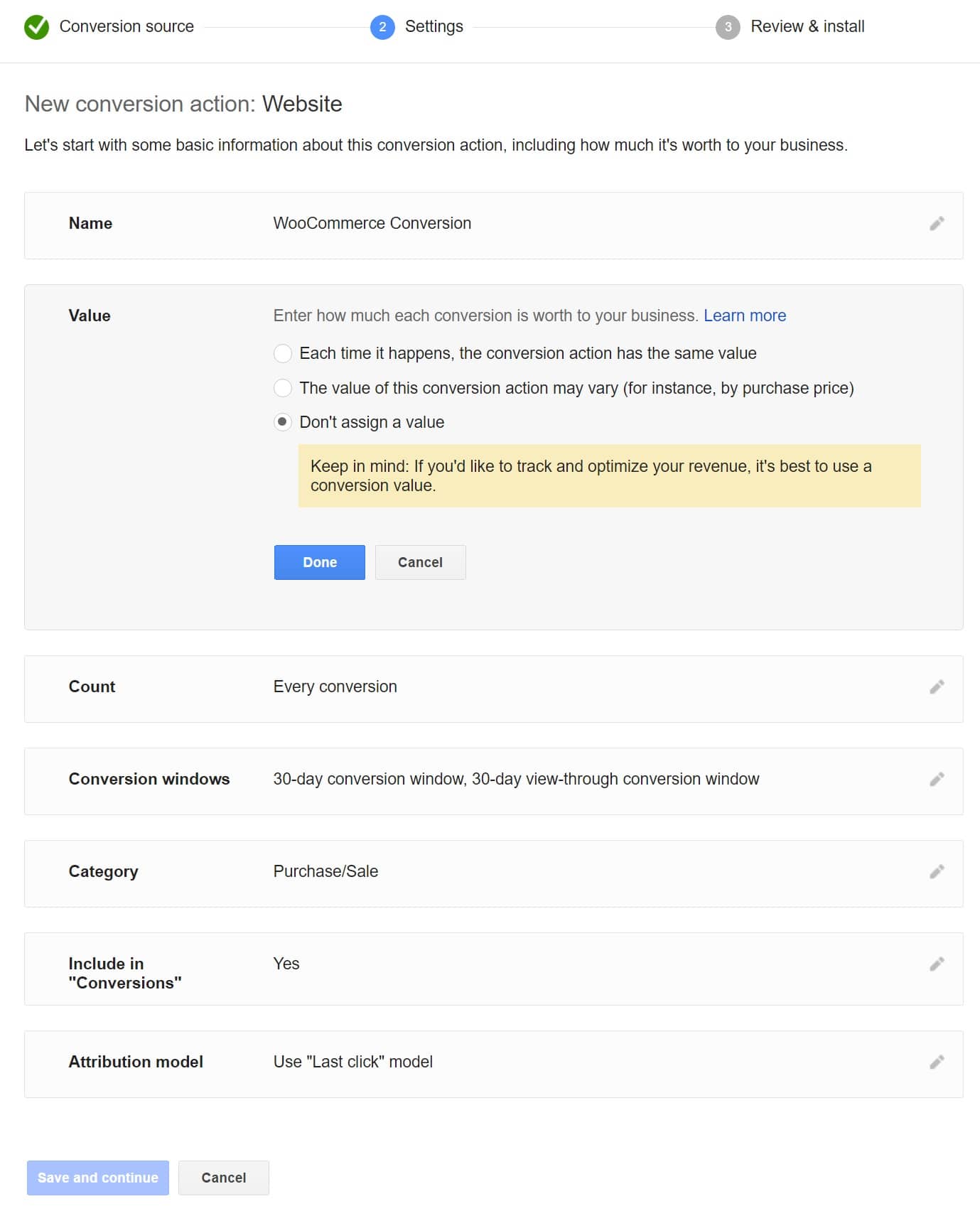 Custom conversion code in AdWords Code de conversion personnalisé dans AdWords