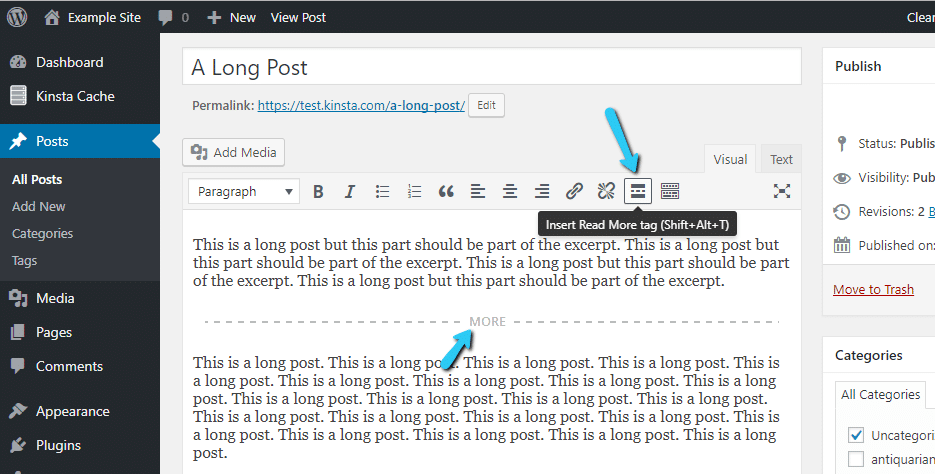 Comment utiliser la balise « more » de WordPress