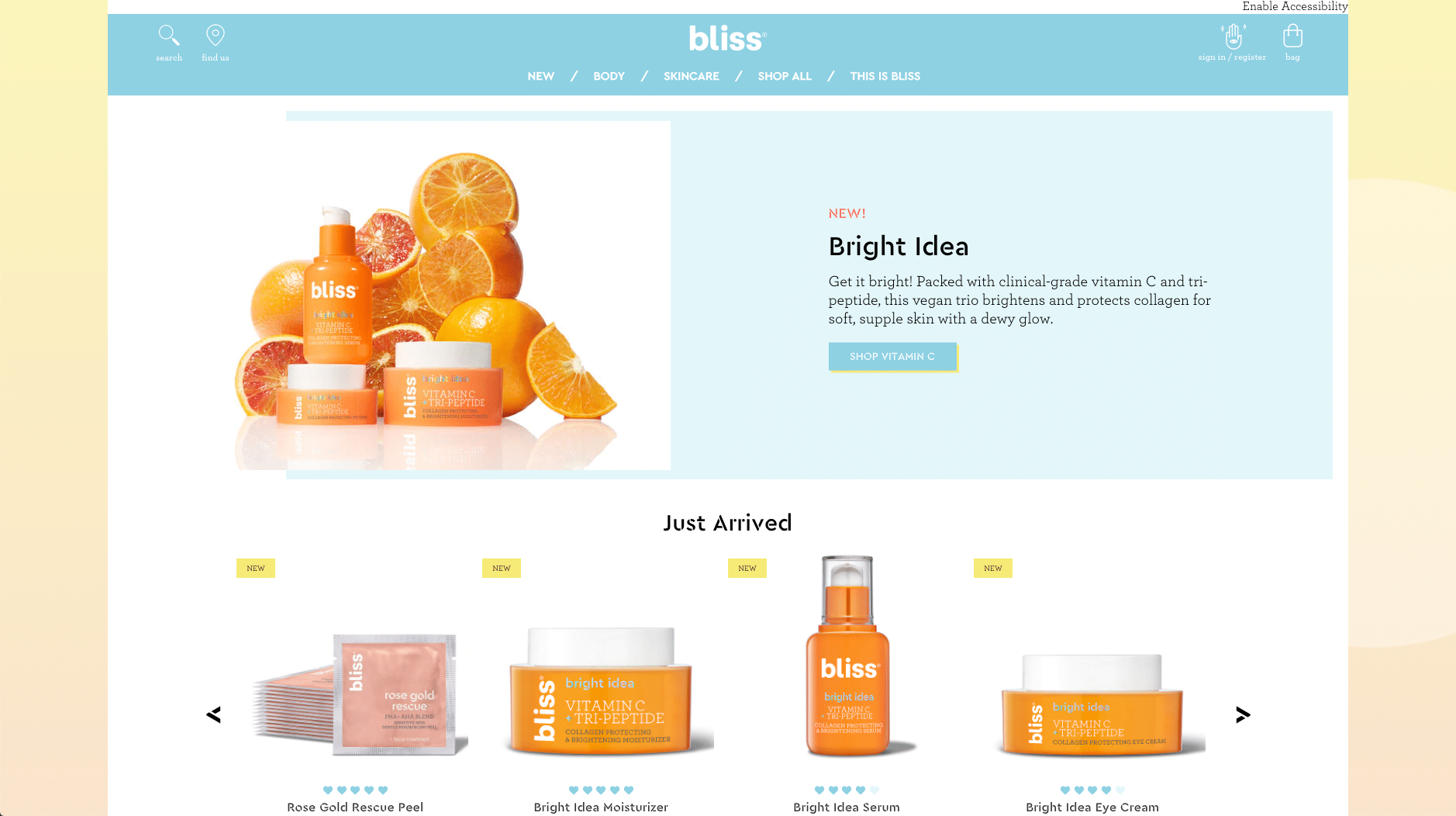Bliss, société de soins de la peau