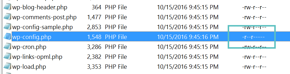 Permessi sul file wp-config Permessi sul file wp-config