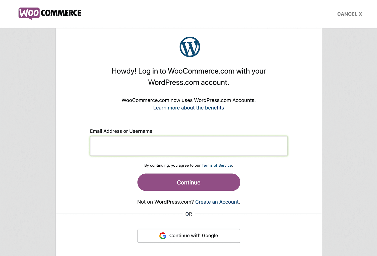 Il modulo di login in WooCommerce Subscriptions