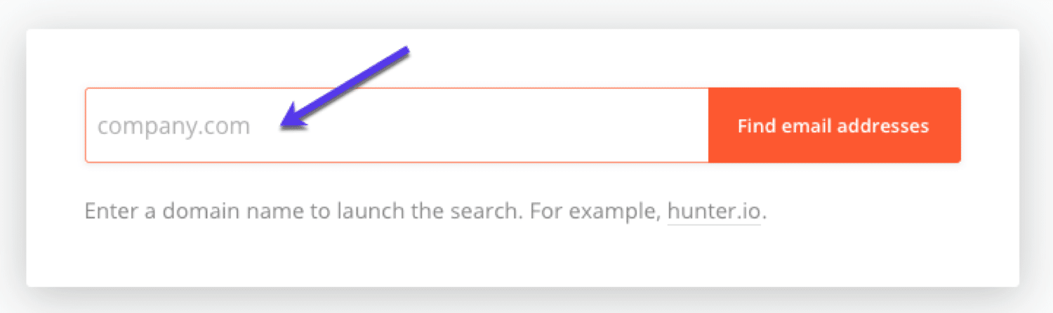 servizio di ricerca email