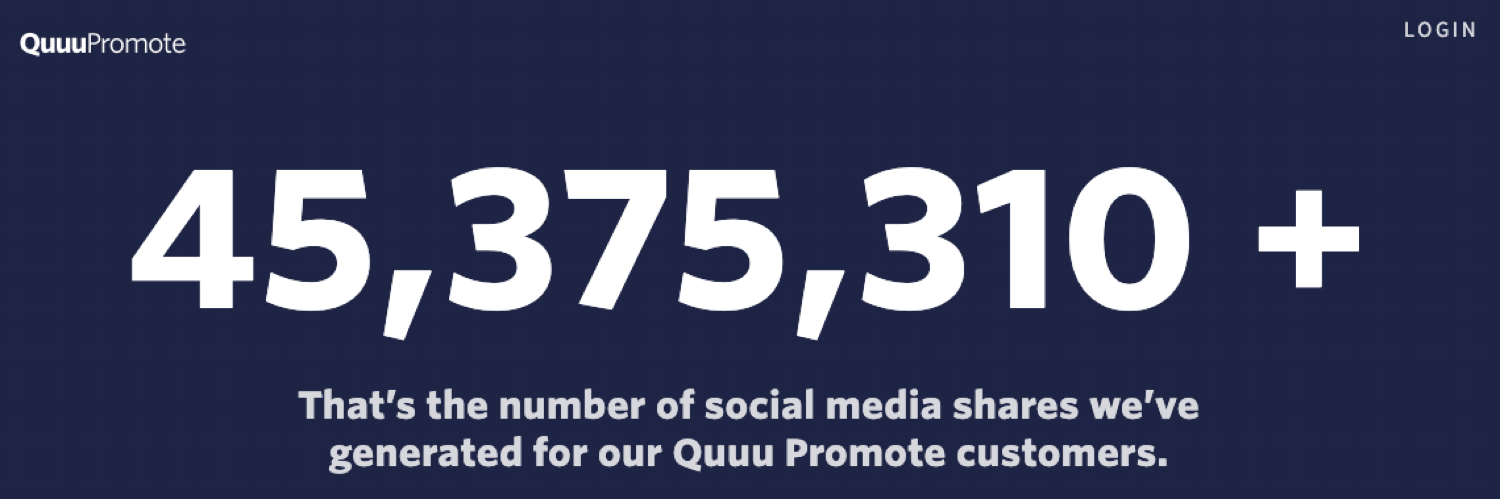 Quuuu Promote può aiutarvi a generare molte azioni social