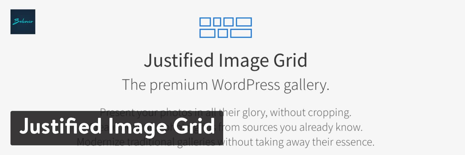 Plugin Justified Image Grid WordPress