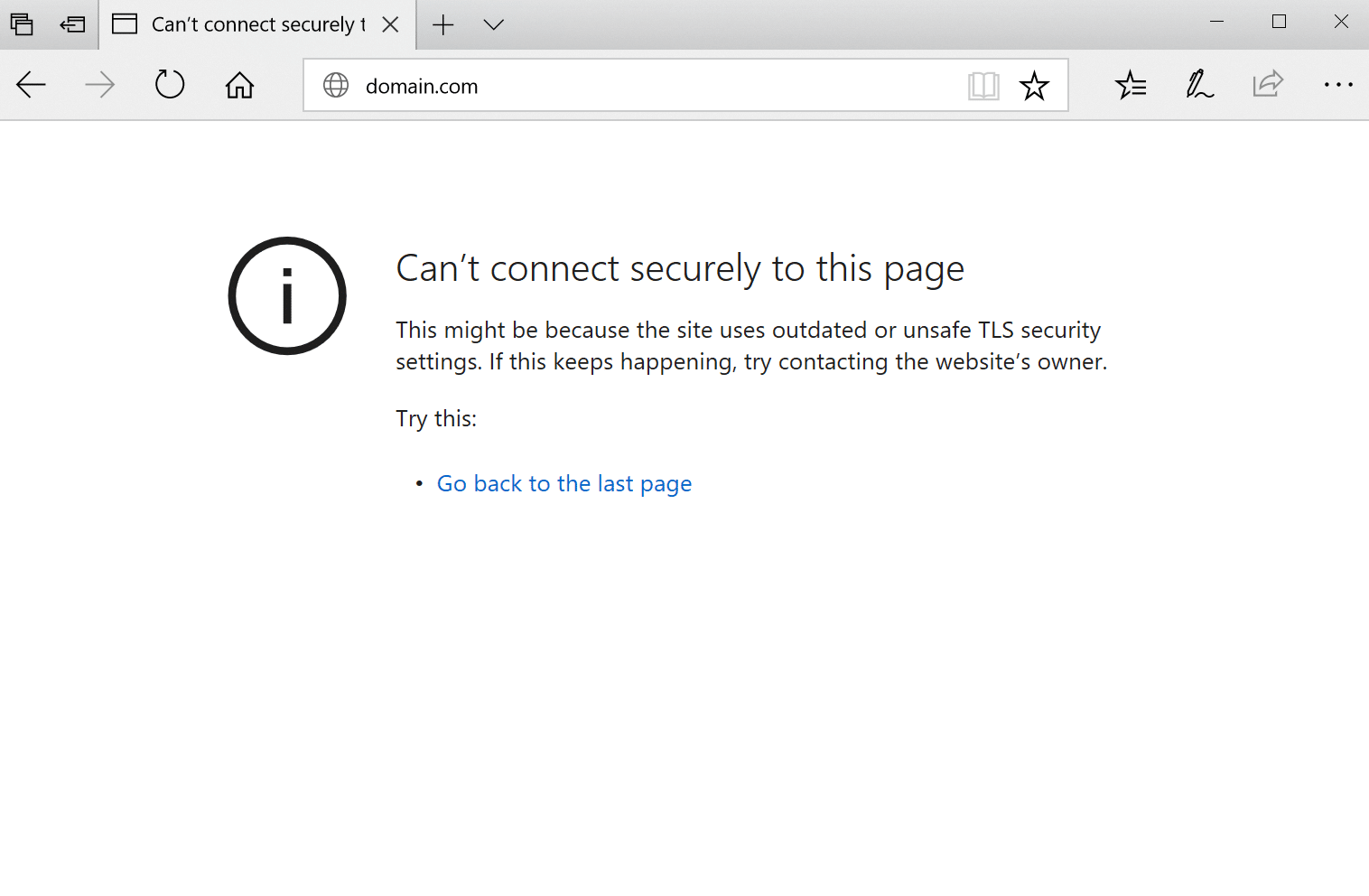 Microsoft Edgeの「ERR_SSL_PROTOCOL_ERROR」エラー