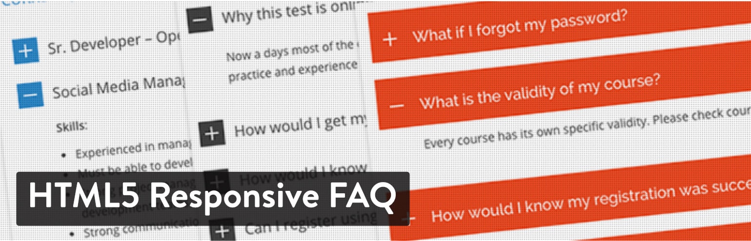 HTML5 Responsive FAQプラグイン