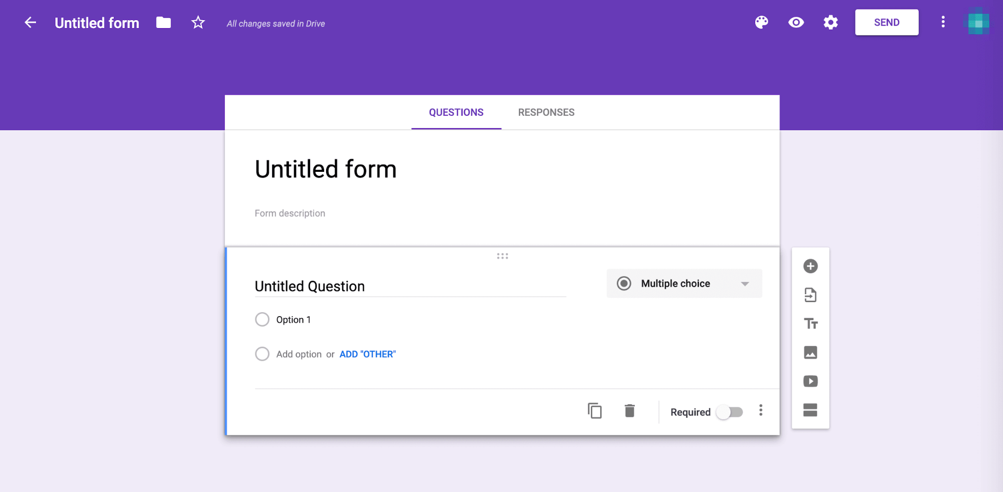 Googleフォームの埋め込み:Googleフォームのセットアップ