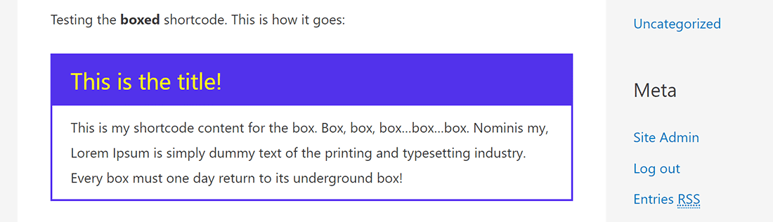 こんなボックスが簡単に表示できます!