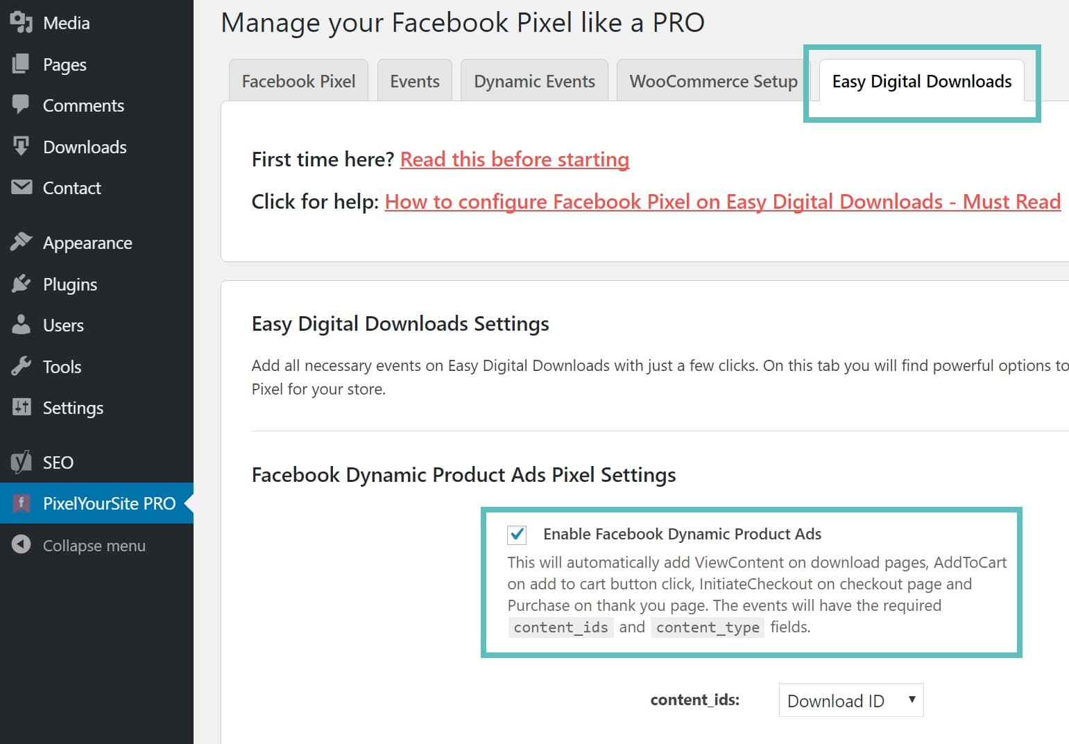 Easy Digital Downloads conversion pixel Easy Digital Downloads Conversie Pixel