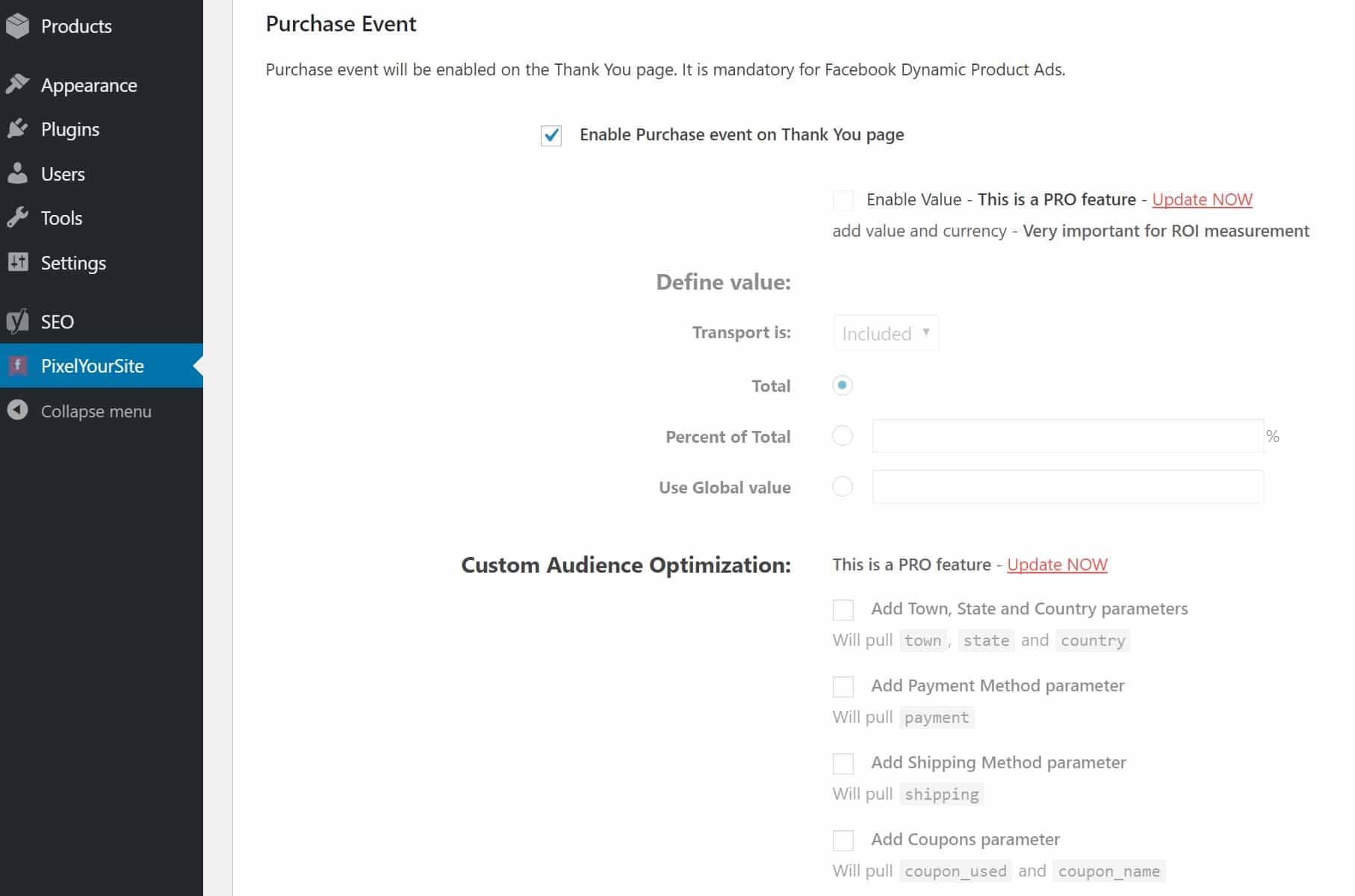 WooCommerce purchase event on thank you page WooCommerce aankoop gebeurtenis op de bedank pagina.