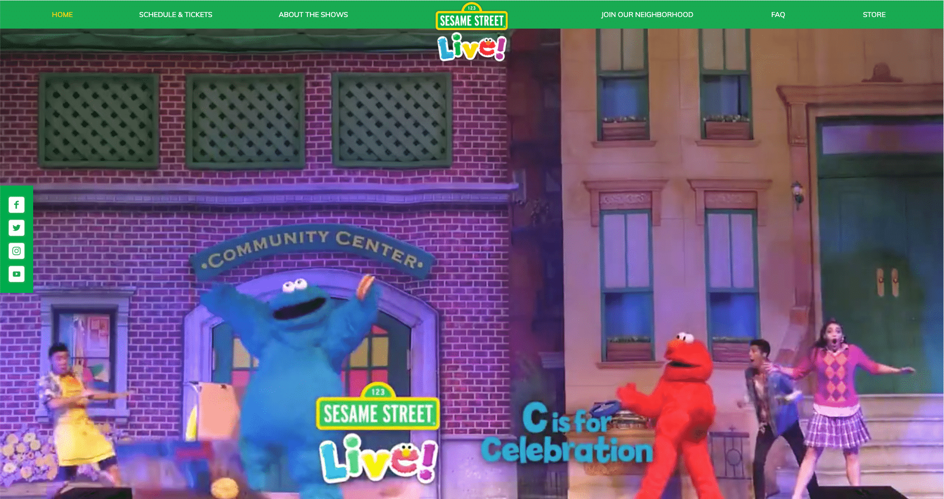 Sesame Street Live, de ticketwinkel van de live optredens van de show