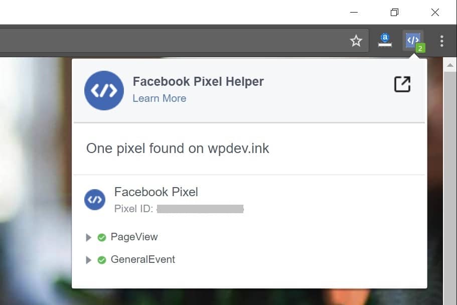 Verify Facebook pixel Verificar pixel do Facebook