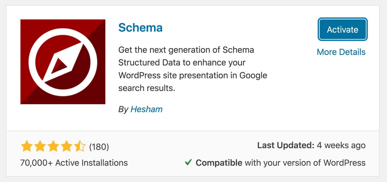 Instalando o plugin Schema