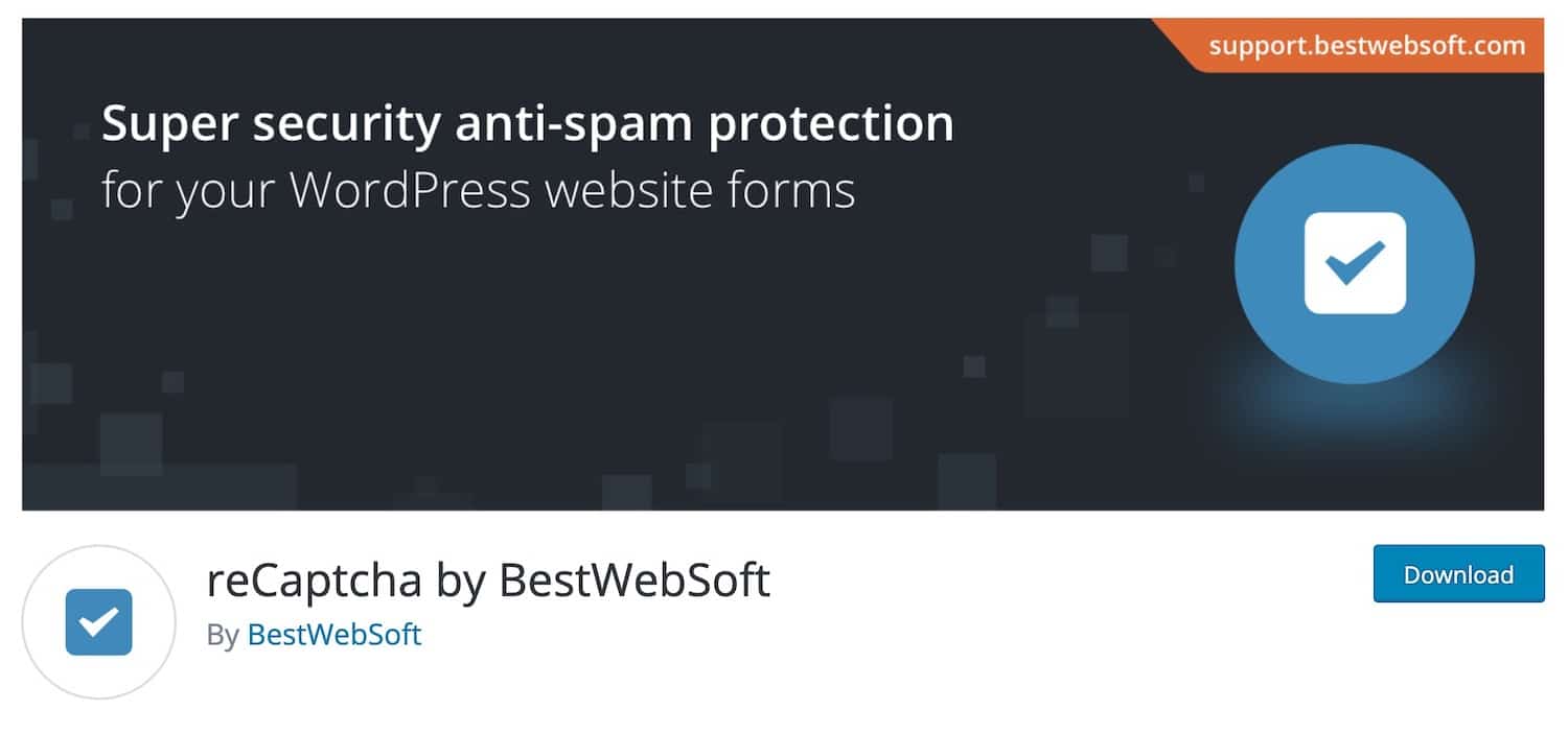 reCaptcha da BestWebSoft