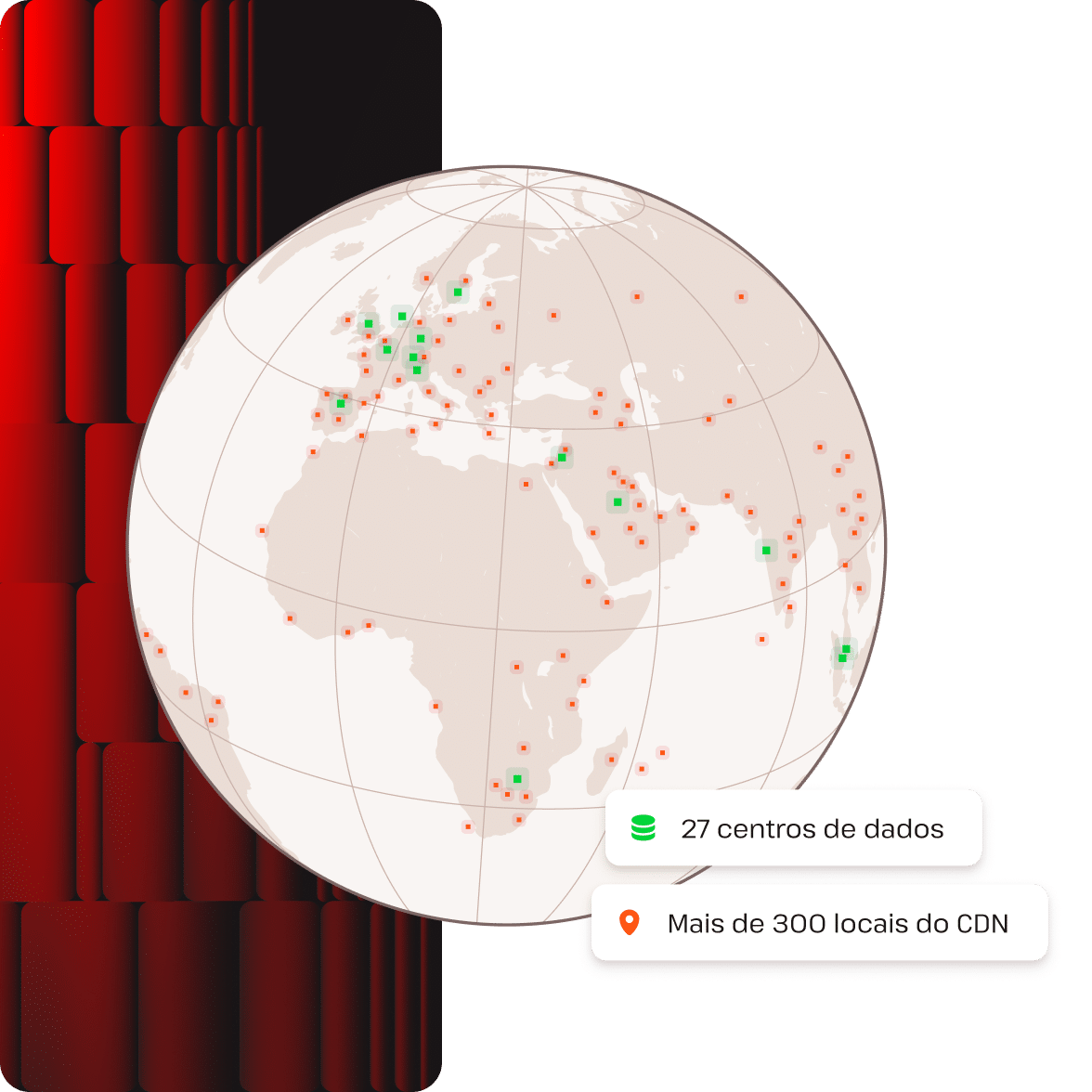 27 centros de dados e mais de 300 PoPs de CDN