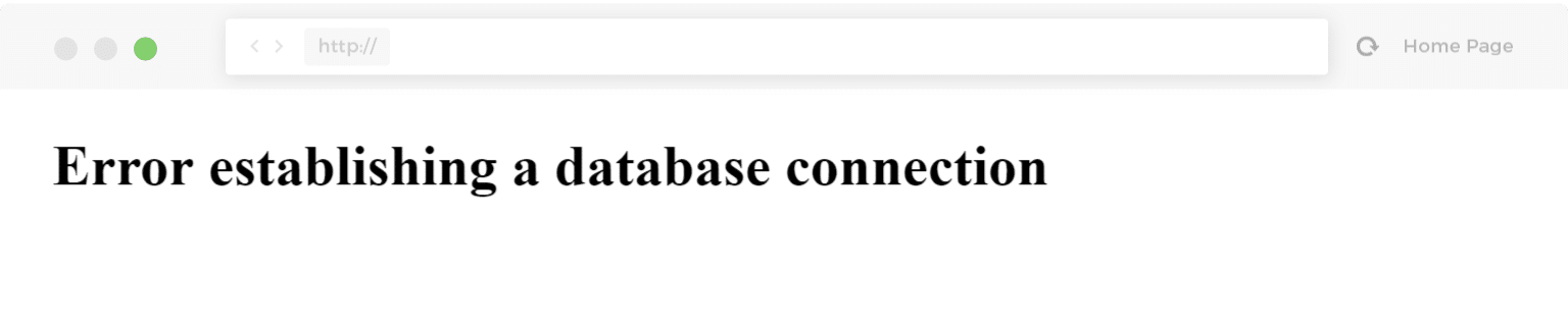 Error een database connectie instantiëren
