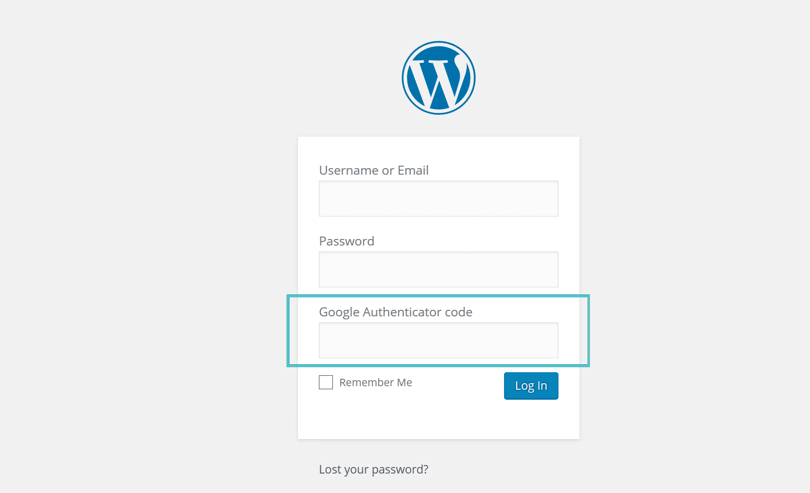 Google Authenticator WordPress login google authenticator wordpress login