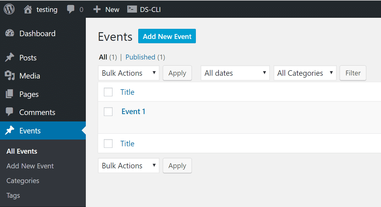 WordPress events wordpress events