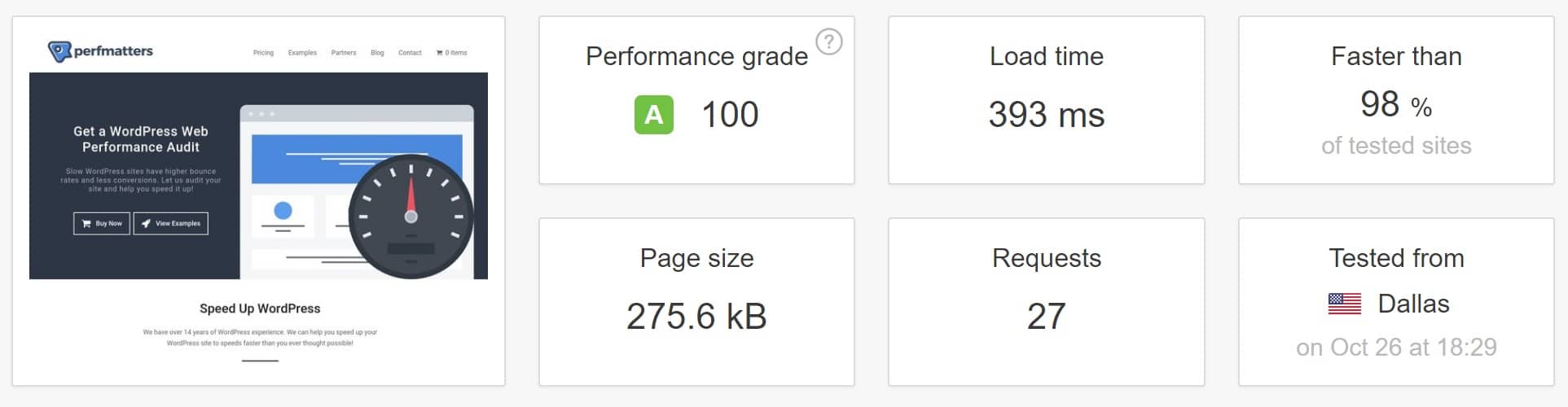 Prueba de velocidad de WordPress en Kinsta
