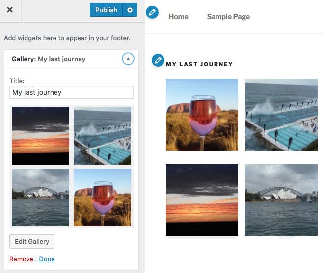 Gallery widget