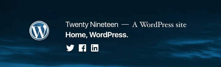 Twenty Nineteenヘッダー