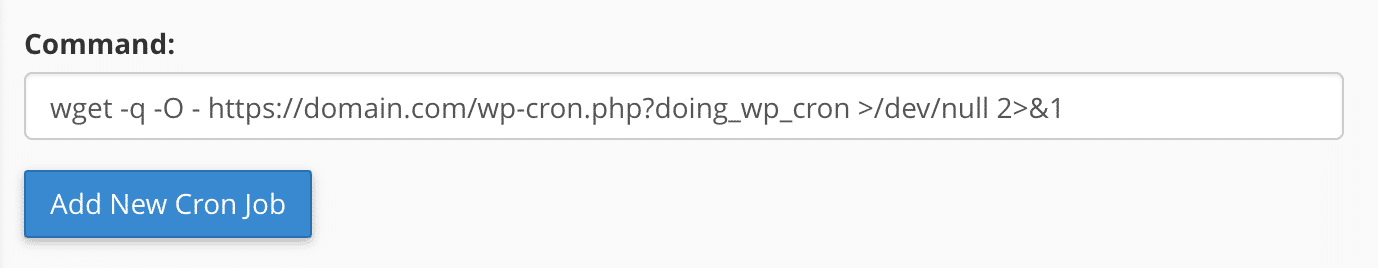 cPanel neuen Cron-Job hinzufügen