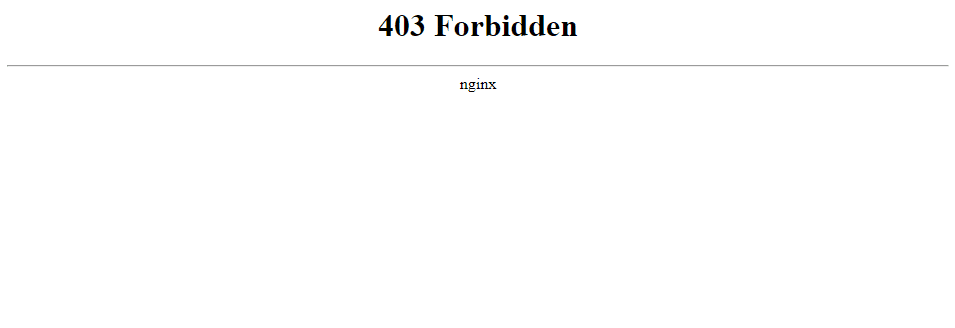 Come si presenta l’errore 403 Forbidden su Kinsta