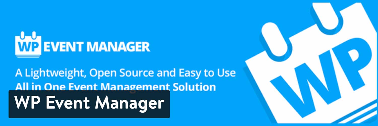 Plugin WP Event Manager per WordPress.
