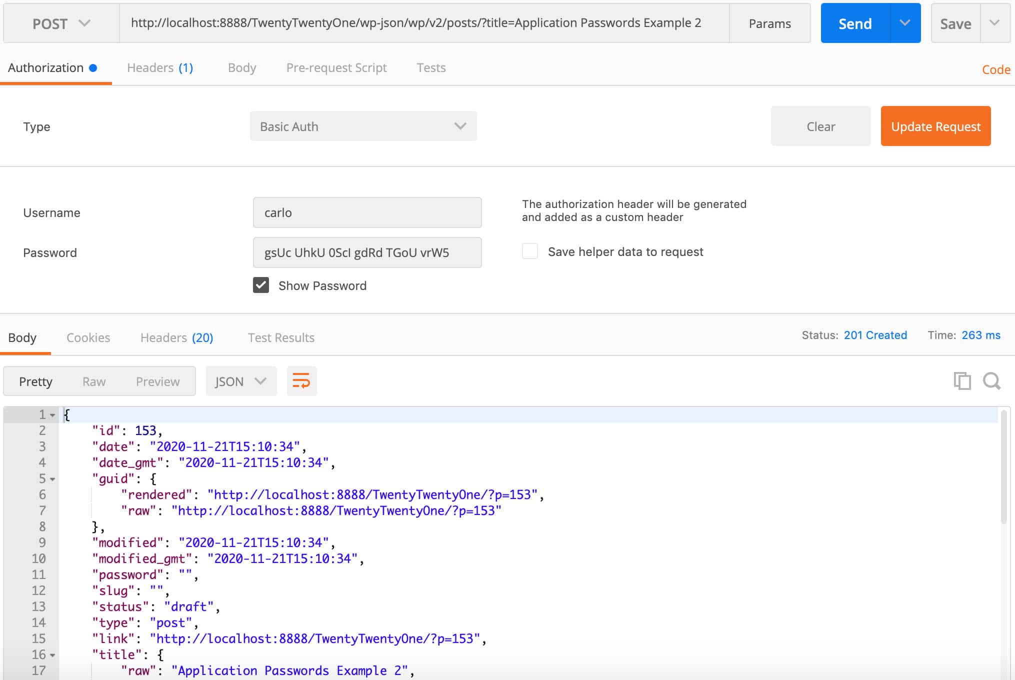 Postmanを使用したREST API認証