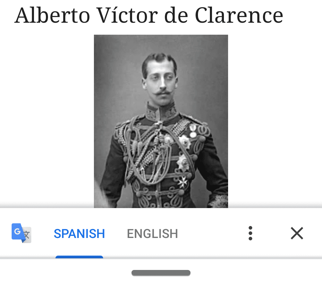 La popup de traduction d'Android.