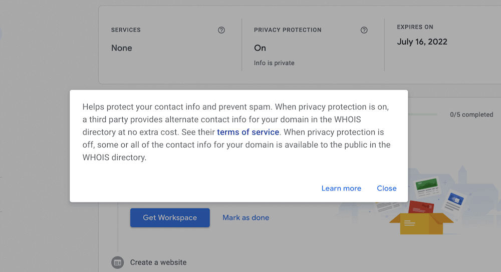 Les conditions de la Protection de la vie privée de Google