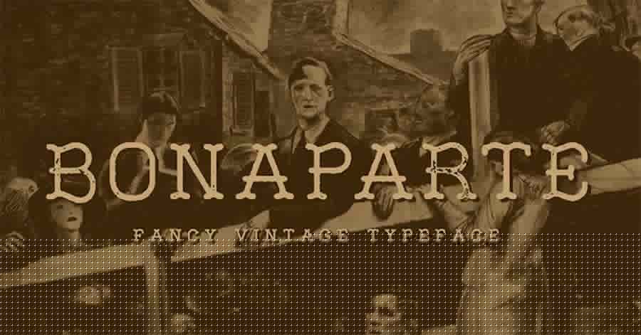 Bonaparte, eine schicke Vintage-Schriftart.