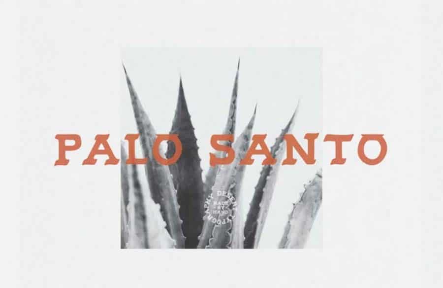 Palo Santo, eine hochwertige Westernschrift.