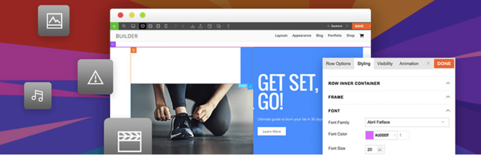 Homepage di Themify Builder