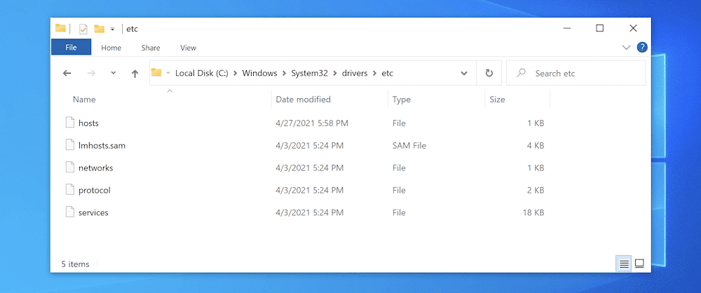 Ein Windows Datei-Explorer, der den Inhalt des Ordners 