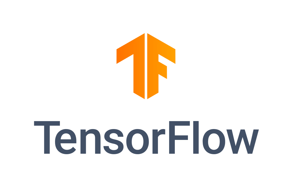 Das TensorFlow-Logo besteht aus einem halben T, einem F und dem Namen