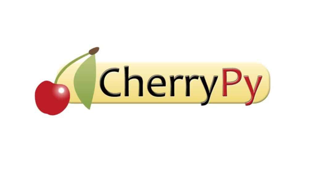 CherryPy-Logo mit der Illustration einer Kirsche und dem Wort