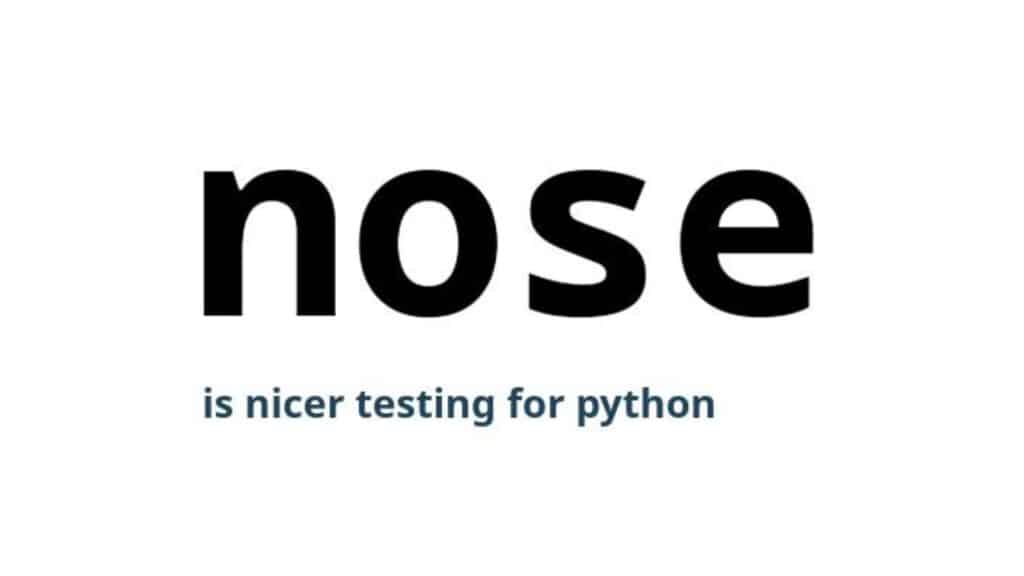 Nose Testing Framework Logo mit dem Satz