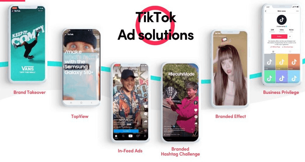 Arten an TikTok-Anzeigen