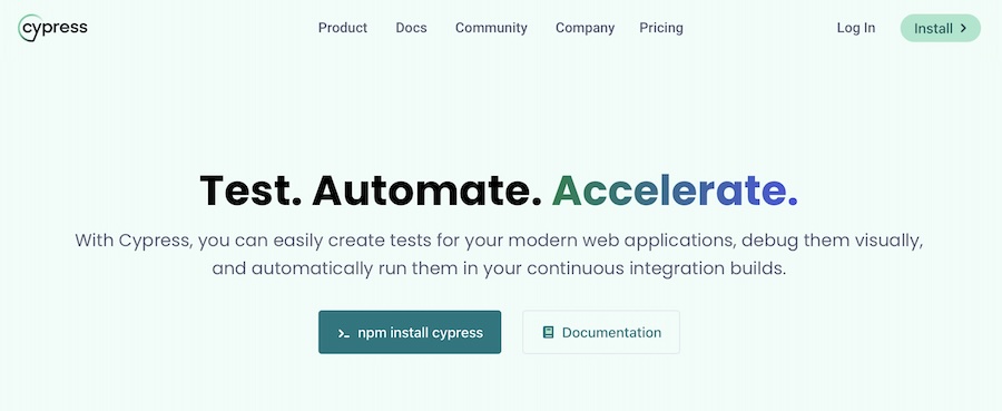 Cypress es otro framework de pruebas todo en uno.
