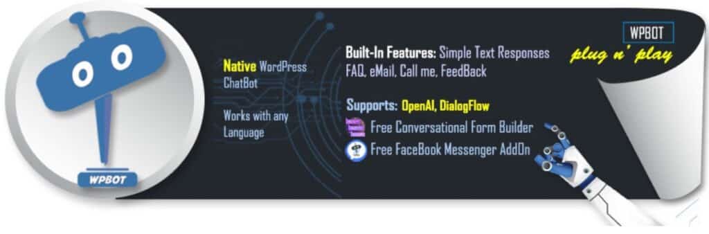 L'immagine di presentazione del plugin WPBot per WordPress su WordPress.org